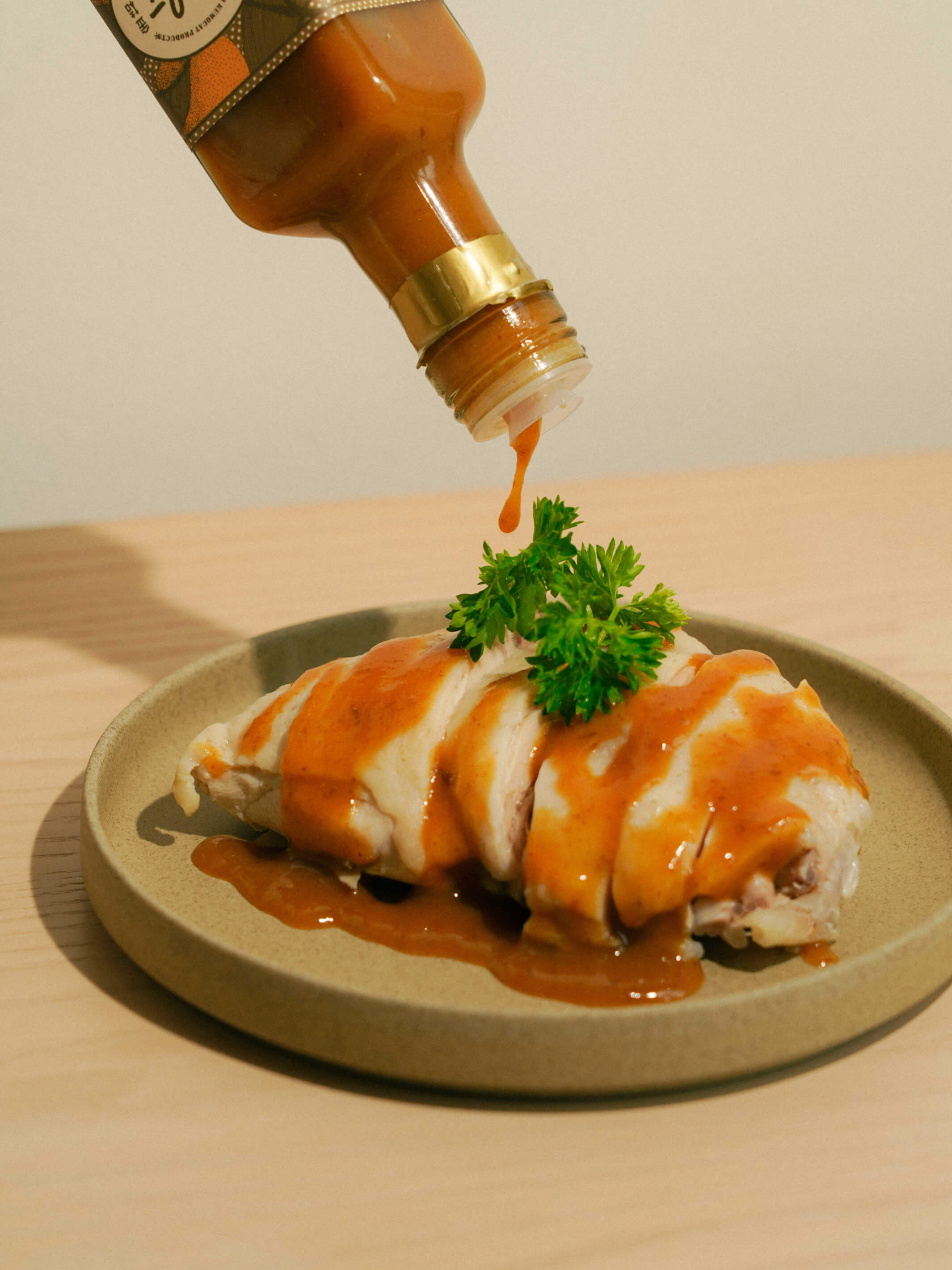 Cold Poached Chicken with Kumquat Sauce