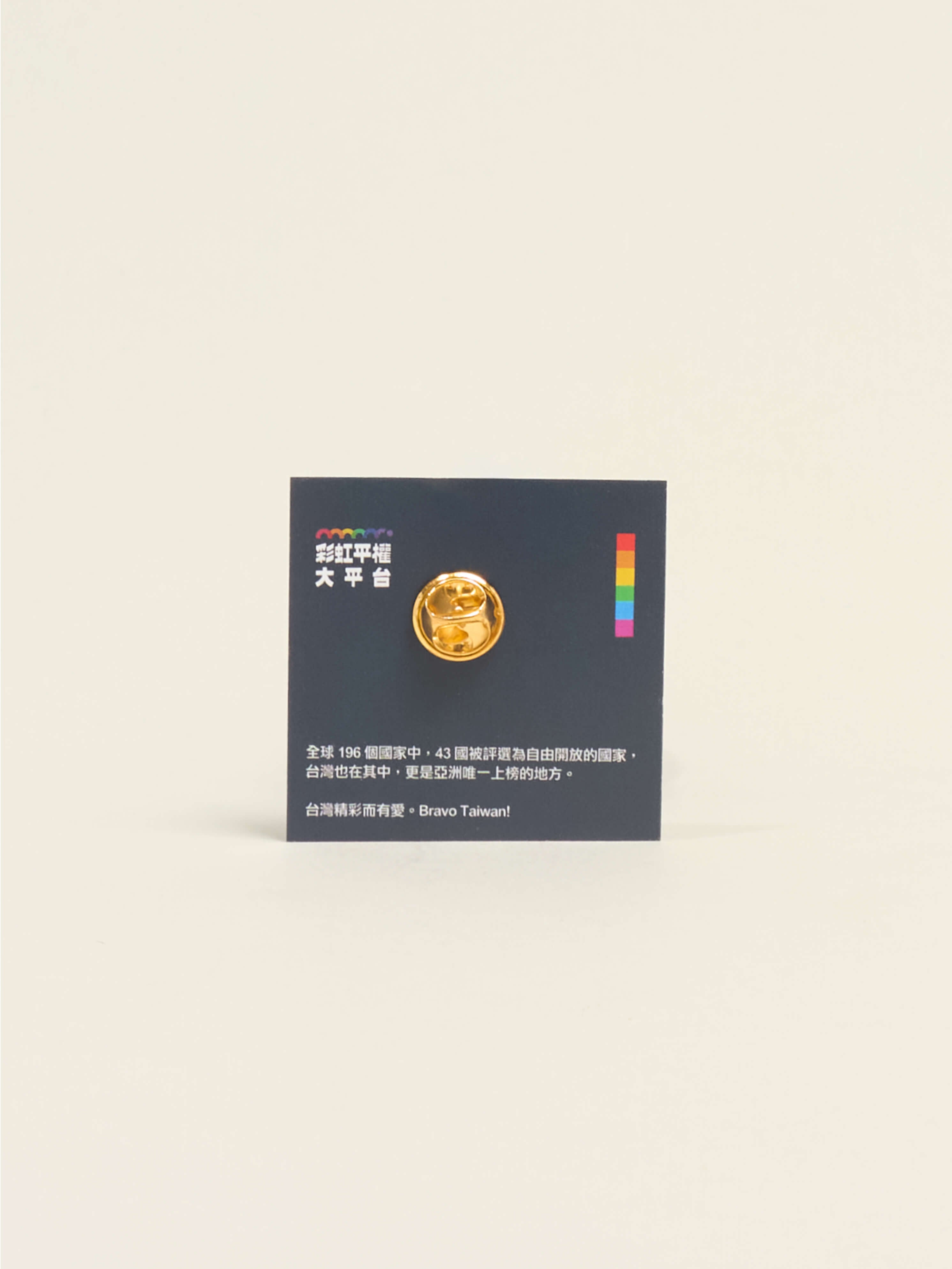 Taiwan Rainbow Pride Enamel Pin