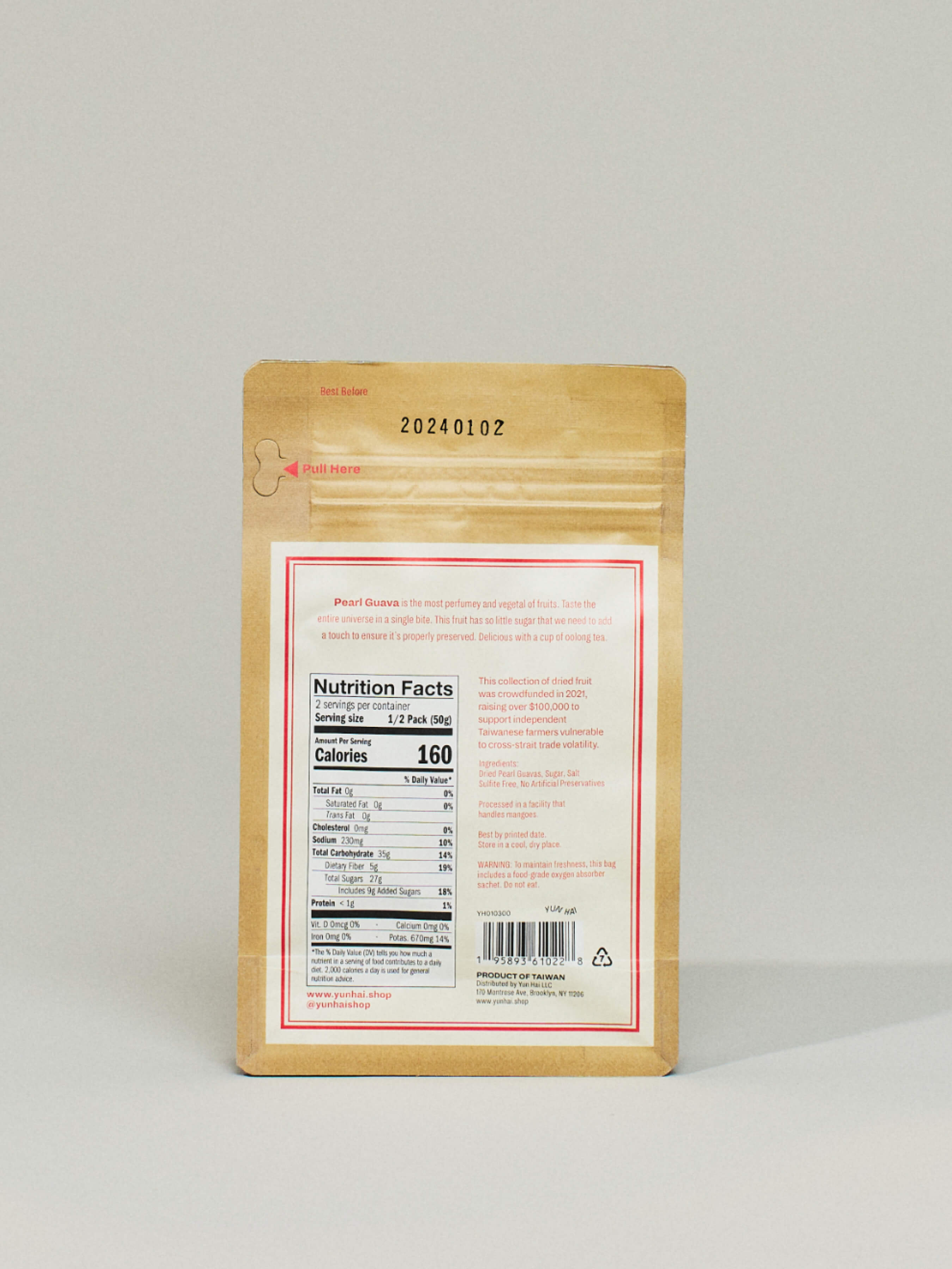Yun Hai Selection Dried Fruit: Pearl Guava