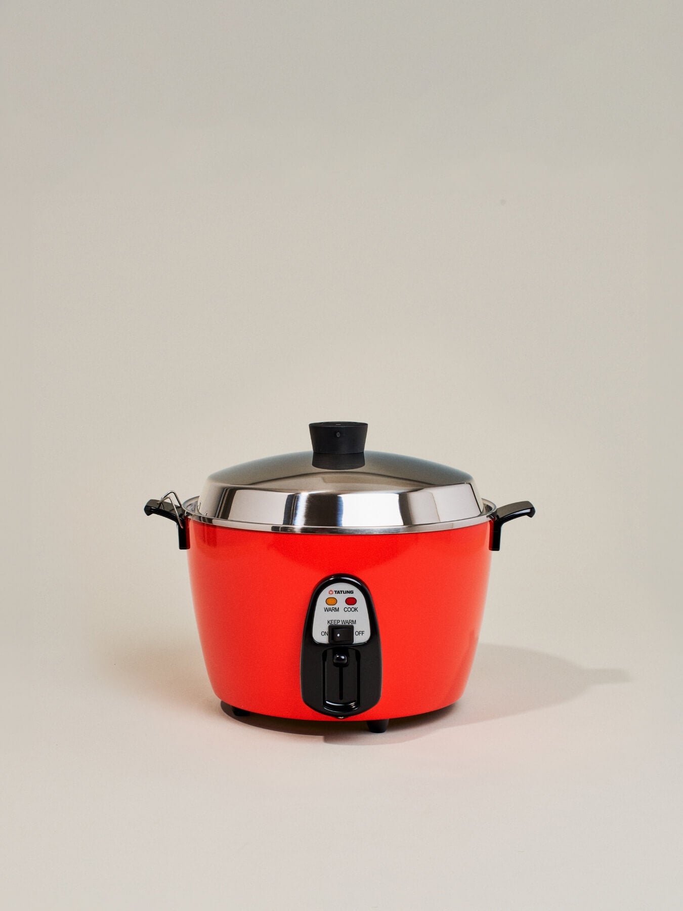 Tatung Electric Rice Cooker and Steamer (11-Cup Stainless Steel), Red