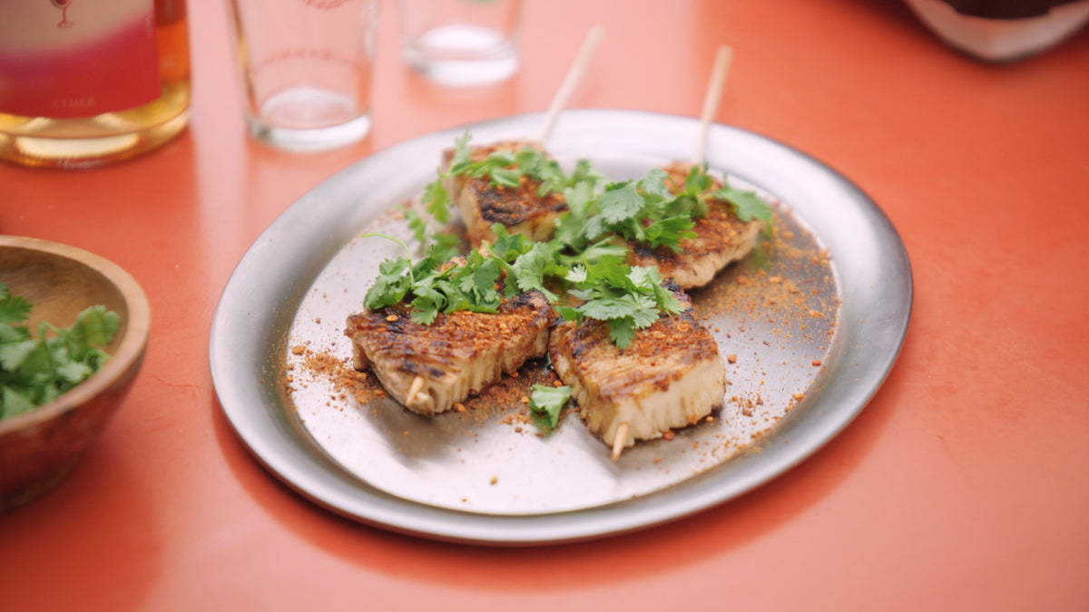 BBQ Baiye Tofu Skewers