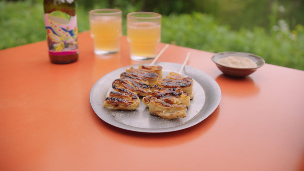BBQ Tofu Skin Skewers