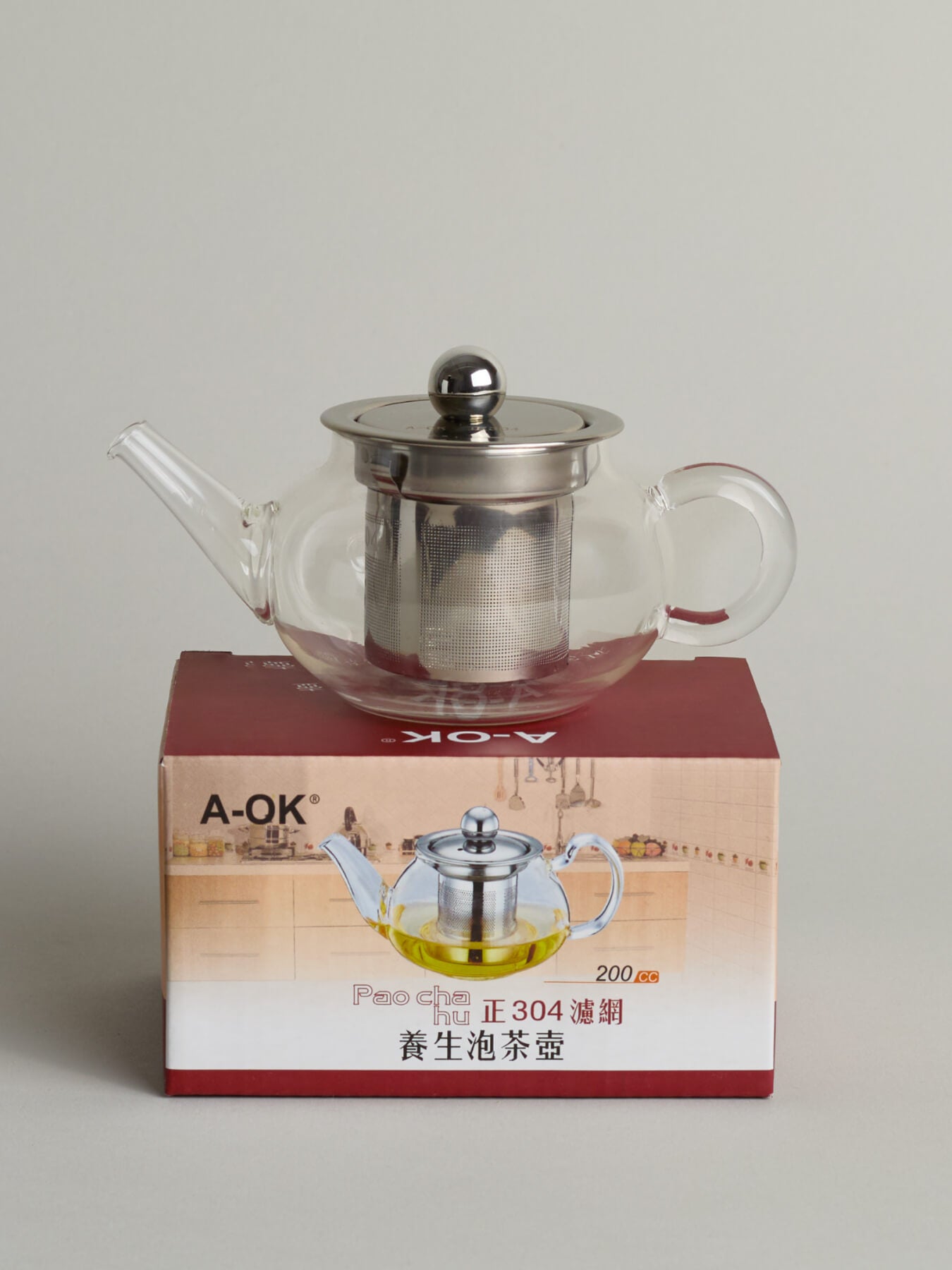 A-OK Teapot, Borosilicate Glass