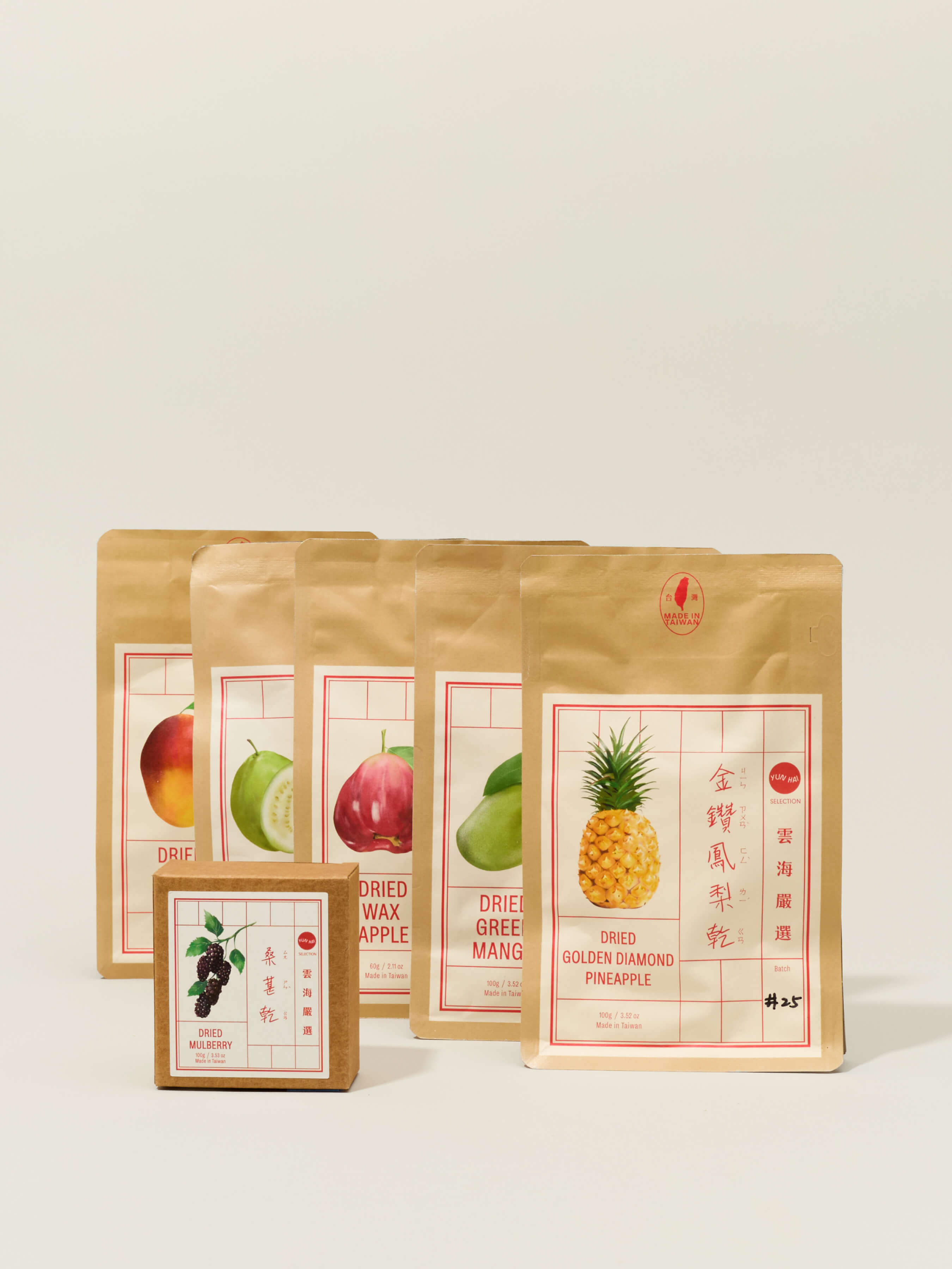 果物 yuyu Yun Hai Dried Fruit Sampler, All Natural, Made in Taiwan | Yun Hai