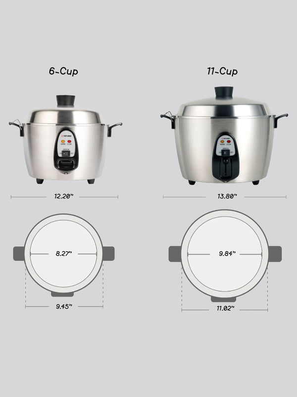 Tatung 11-Cup Stainless Steel Rice Cooker and Steamer, Red 大同電