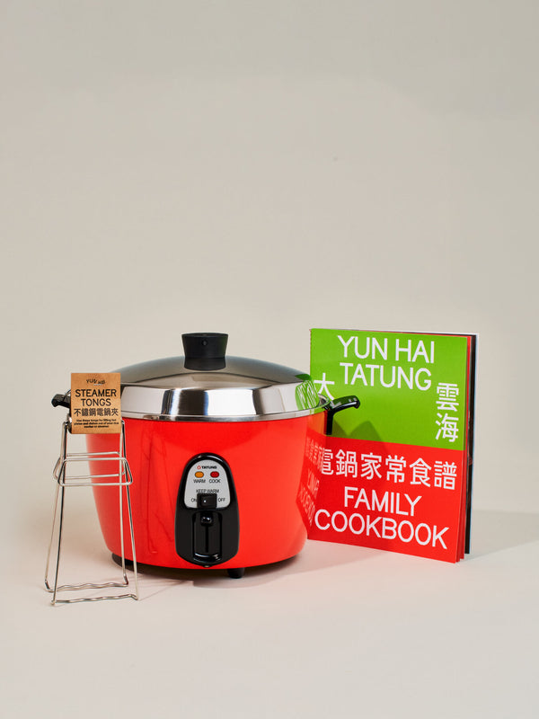Tatung 11-Cup Stainless Steel Rice Cooker and Steamer, Red 大同電