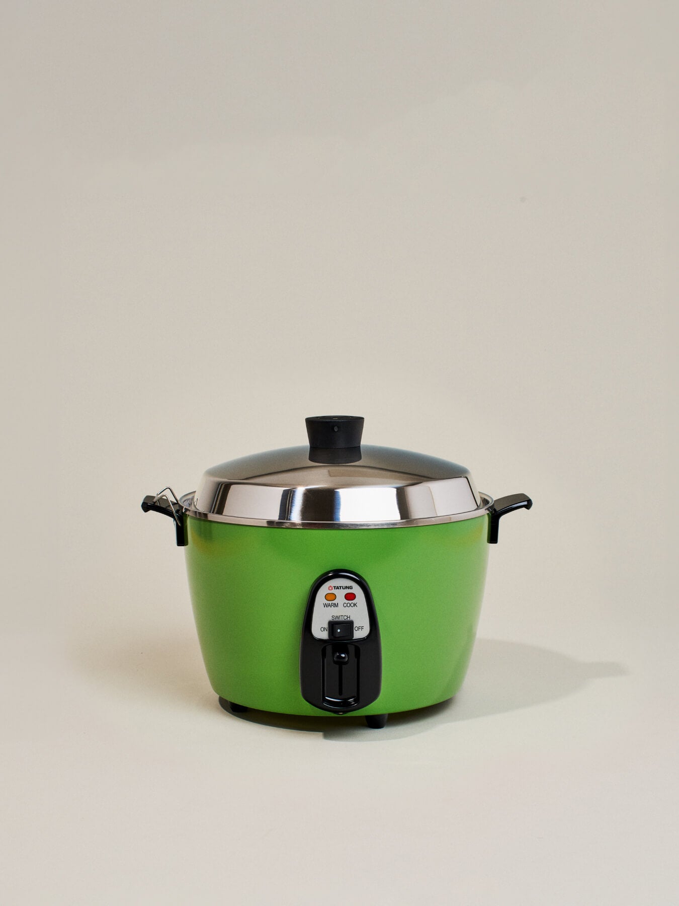 Tatung Electric Rice Cooker and Steamer (11-Cup Stainless Steel), Green